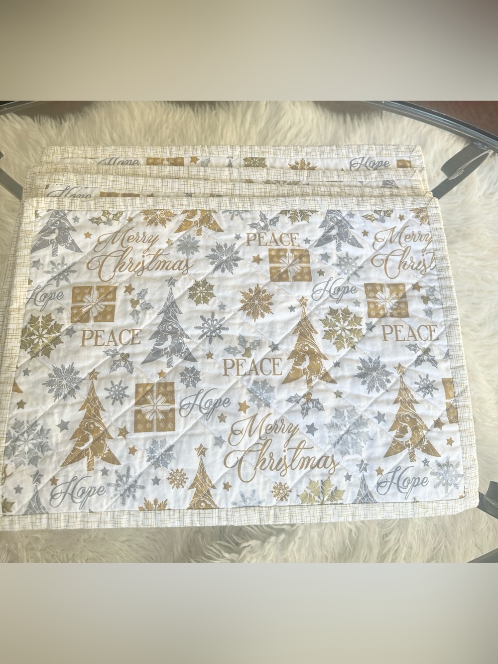 Christmas Novelty Quilted Placemats (4)